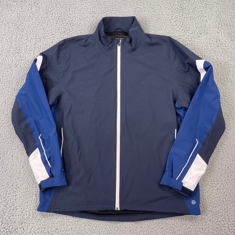 Galvin Green Jacket Mens XXL Blue Gore-Tex Full Zip Waterproof Golf
